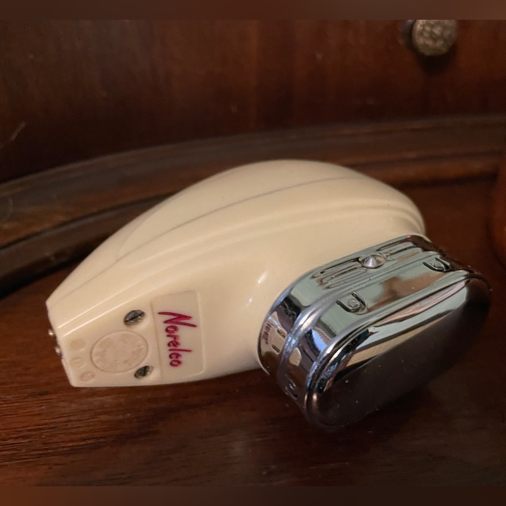 Norelco Double Head Speedshaver w/Case Vintage 1950s Electric Razor